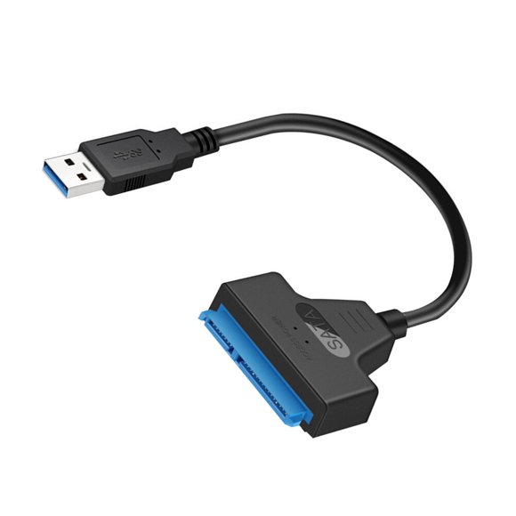 FELTECHELECTR Cable de datos para disco duro USB 3.0 a SATA, cable de conexión, puerto serie, Easy Drive Line (negro)