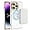 White, variant on Magnetic  for iPhone 14 Pro Max Case with Card Holder - Holds 3 Cards [Compatible with Magsafe] [Support Wireless Charging] Soft TPU Electroplated Wallet Case for iPhone 14 Pro Max Black