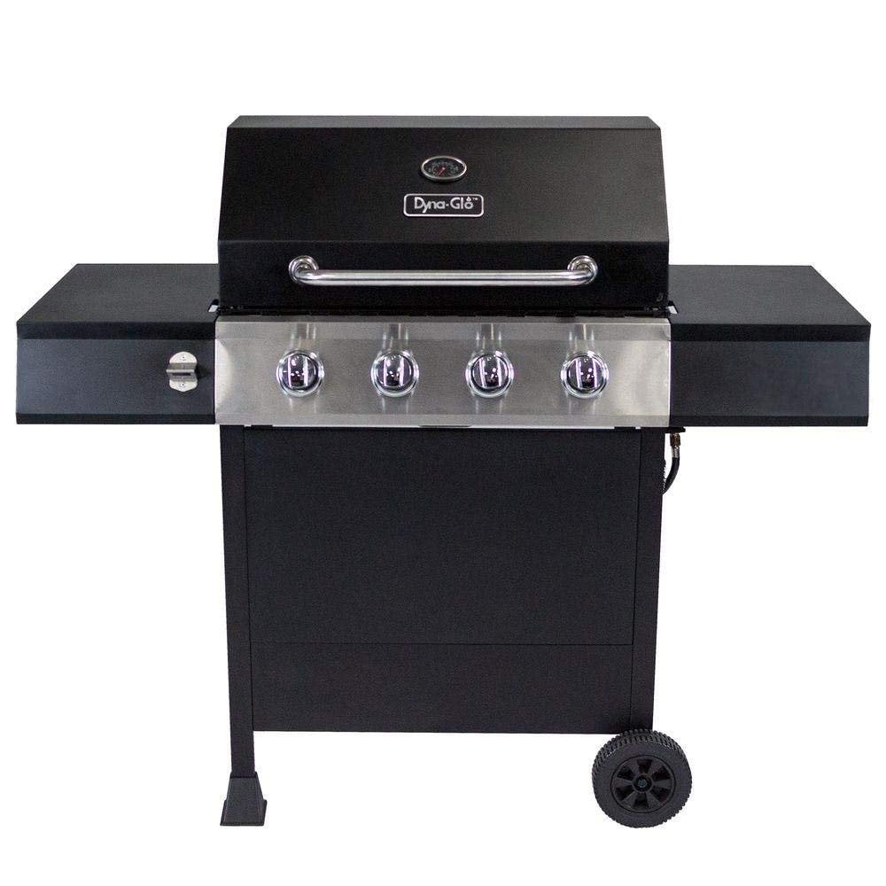 DynaGlo DGF493PNPD 4Burner Open Cart LP Gas Grill in Black BrickSeek