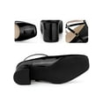 thumbnail image 2 of BLISSFUL STEP Square Toe Crisscross Strap Block Heel Pumps for Women, 2 of 5