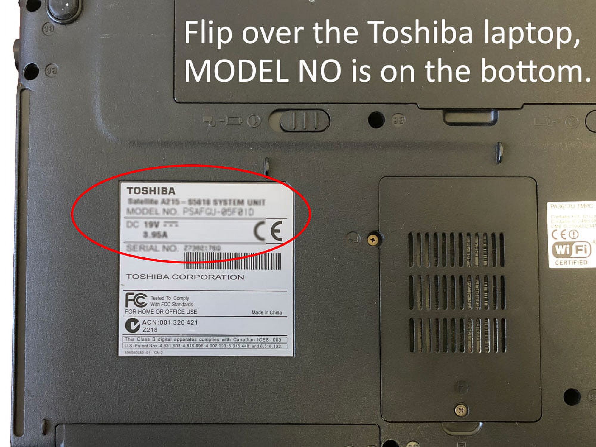 Genuine Toshiba Power Adapter Charger Compatible with Laptop Model L55Dt-A5253 Satellite - image 4 of 4