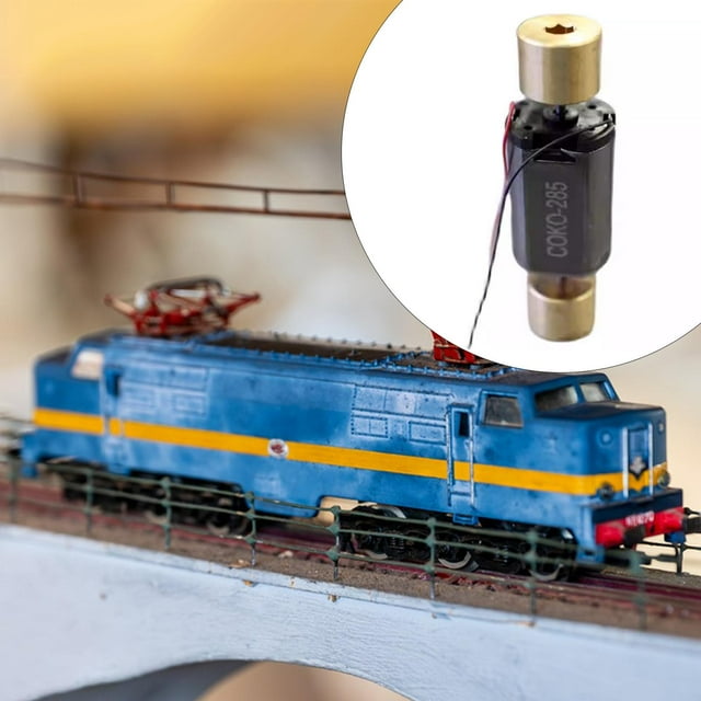 Motor de escala HO, accesorios de bricolaje, modificación, 12 V, 1:87, mejora de bricolaje, modelo de locomotora, motor potente y resistente.