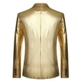 thumbnail image 3 of Rloper-Lop Metallic Blazer Suit Jackets Mens Notch Lapel Two Button Prom Shiny Sport Coats Party Festival Tuxedo Sport Coat for Adult Men, 3 of 8