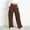 Brown, variant on Pretxorve Kids Girls Pants Solid Stretch Side Stripe Side Pockets Straight Cargo Sport Trousers Sizes 5-15Y