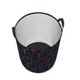 thumbnail image 3 of Goofa Colorful Balloons Printed Circular Hamper,Laundry Basket with Handles,Storage Baskets Foldable,Large Capacity Laundry Hamper-Small, 3 of 8