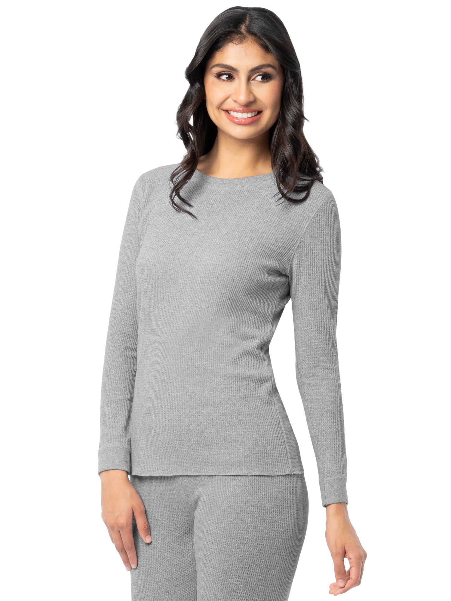 Fruit of the Loom Women's Recycled Waffle Thermal Top 2PK, Sizes XS-4XL