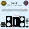 thumbnail image 2 of Premium Plus Stove Protectors for GE Gas Range Model GGF500PVBB, Custom Cut, Easy to Clean Stove Liner, Made in the USA., 2 of 8