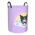 thumbnail image 2 of Large Laundry Basket with Handle, Kuromi and My Melody Collapsible Laundry Hamper, Dirty Clothes Storage Basket for Living Room, Bathroom, Bedroom, College Dorm, 2 of 7