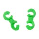 thumbnail image 4 of 10 clips para cables de freno de bicicleta con guías de funda y hebilla giratoria Verde, 4 of 9