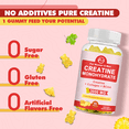 thumbnail image 2 of Creatine Monohydrate Gummy for Men & Women,60 Pineapple Gummies, 2 of 6