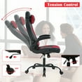 thumbnail image 6 of YRLLENSDAN Gaming Chair Video Game for Adults, Leather High Back Computer Chair with Flip-up Arms/Lumbar Support/Headrest Adjustable Desk Chairs for Computer, Women Men, 6 of 8