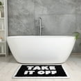 thumbnail image 5 of REGALWOVEN Cute Letter Bathroom Mat, Soft Non Slip Absorbent Bath Rug Machine Washable Black 20" x 32", 5 of 6
