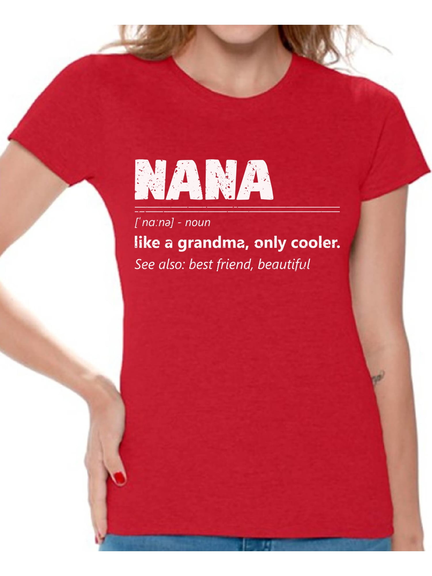 Nana Tee Cute Grandma T-Shirt Granny Shirt Gift For Grandma Nana Tee Shirt One Loved Nana T Shirt