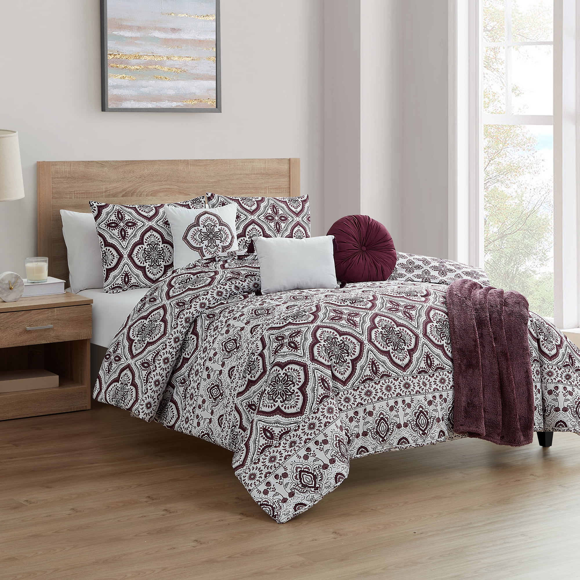 VCNY Home Modern 7 Piece Comforter Sets King
