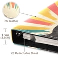 thumbnail image 3 of FORMRS 3 Ring Photo Album 4"x6" Self Adhesive Large Capacity PU Leather Cover, Colorful Black Cat, 3 of 8