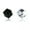 white and black, variant on 1Pair Zircon Magnetic Earrings Cube No Piercing Bling Ear Stud Jewelry Earring ⭐-multicolor