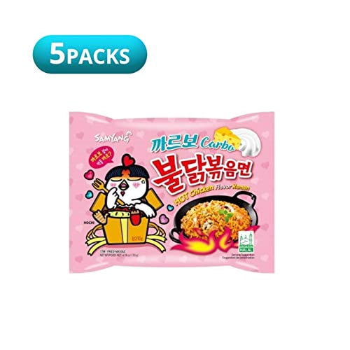 Samyang Chicken Fried Noodles (10 Packs 5x Carbo & 5x Cheese) Hot Fusion Select