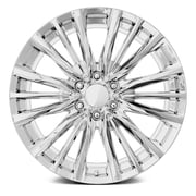 New 24x10 Inch Wheel for Platinum V FR 205 Style 24 inch Chrome Alloy Rim 6x139.7mm Bolt-Pattern 31mm Offset - Factory Reproduction Wheel