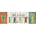 thumbnail image 2 of SD Graphics Studio 24x11 White Modern Wood Framed Museum Art Print Titled - No Sandy Feet, 2 of 4