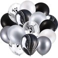 thumbnail image 1 of 60Pcs 12 Inch Agate Latex Balloons Confetti Balloons Colorful Balloons, 1 of 5