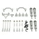 thumbnail image 5 of Kits de actualización de metal para coche RC a escala 1/16, soportes de amortiguadores delanteros y traseros, barras de acoplamiento para Plata, 5 of 9