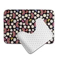thumbnail image 6 of Yiaed Rainbow Flowers Print Bathroom Mat Set 2 Pieces Mat Anti-Skid Pad Ultra Soft and Absorbent Bathroom Bath Mat Contour Bath Rugs for Toilet Base, 6 of 6