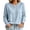 #01Blue, variant on Womens Crewneck Knit Sweater Solid Color Long Sleeve Loose Knitted Pullover Casual Fashion Outer Top Green L