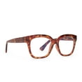 thumbnail image 2 of Compliments by DIFF Eyewear Ava Blue Light Reading Glasses Amber Tortoise +1.25, 2 of 6
