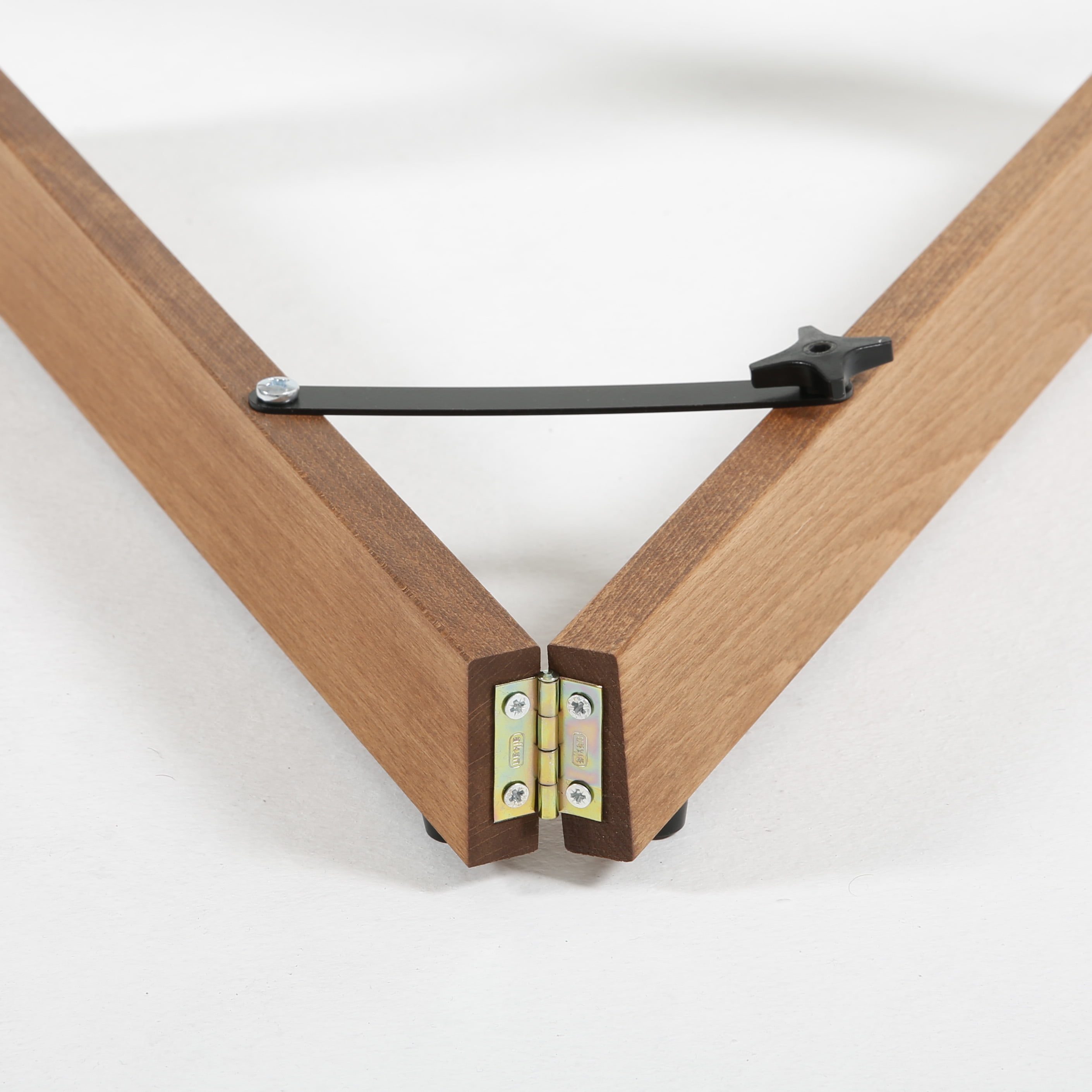M&T Displays Wood Portable Easel, Foldable and Practical Solution for Presentation or Amateur Artwork, Canvas sizes from B2, 19.69 x 27.83 inch up to A0, 33.11x46.81 inch (Dark Wood, 59)