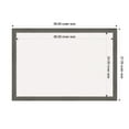 thumbnail image 5 of Amanti Art White Cork Board Wood Framed Regis Barnwood Grey Narrow Bulletin Board 39 in. x 27 in., 5 of 8