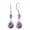 02_Feb._Amethyst, variant on Sterling Silver Wedding Earrings for Brides, Teardrop Dangle Created Emerald Birthstones Earrings with Leverback for Women Jewelry Gifts