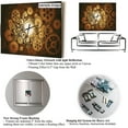 thumbnail image 4 of Designart 'fleur Fractale Violette Horloge Murale Rectangulaire Moderne, 4 of 4