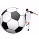 thumbnail image 3 of Advancent Pelotas de fútbol inflables reutilizables y respetuosas con el medio ambiente, inflables de fútbol portátiles de PVC Deportes y aire libre pelota de playa 120cm, 3 of 6