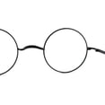 thumbnail image 2 of Agstum Pure Titanium Retro Round Gold Eyeglasses Frame without Nose Pads, 2 of 7