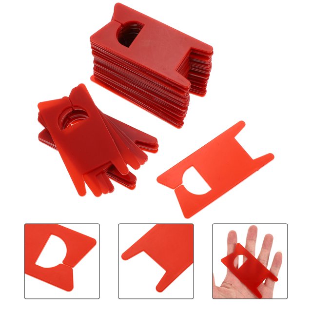 unbranded 100Ud Bobinas De Plástico Rojas Para Hilo Organizador Herramienta Para Bordado De Cruz