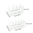 thumbnail image 3 of Desktop Bookshelf Desk Shelf Bookcase Bookends for Tabletop Books Holder Stand for Home,Office or School, 3 of 9