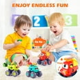 thumbnail image 3 of Monster Truck OCATO de juguete para niños de 1 a 3 años con coches retráctiles, 3 of 7