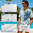 thumbnail image 4 of KUIFORTI Matching Couple Outfits Retro Palm Tree Women's Casual Dresses & Men's Hawaiian Shirt Men Shirts 4-Way Stretch Breathable Suitable for Everyday Casual Wear, 4 of 7