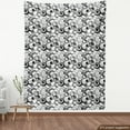 thumbnail image 3 of Ambesonne Abstract Fabric by the Yard Upholstery, Circles Dots Modern, 10 Yards, Grey Black White, 3 of 4