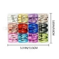 thumbnail image 3 of JZROCKER 288Pcs Square Press On Nails Stick on Nails With Holographically Metallic Gloss Acrylic Manicure Nails Art For Parties, 3 of 21