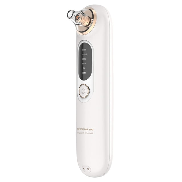 Dispositivo de succión de poros para eliminar puntos negros, herramienta para eliminar puntos negros, limpiador de poros, pantalla LED, recargable por USB, 4 sondas de succión intercambiables323