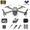 Gray, variant on Brushless Foldable Drone with 4K Camera, 4.3" Screen Remote Control, WiFi FPV, Altitude Hold, One Key Return RC Drone for Kids Teens Beginners