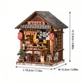 thumbnail image 2 of DIY Miniature House Japanese Izakaya, Dollhouse Kit for Adults and Teens, Booknook Tiny House Bookshelf Decor 3D Wooden Puzzle, Gifts for Family, Friends, 2 of 10