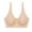 Beige, variant on Womens Wireless Bras Comfortable Push Up Petal Bra Seamless No Underwire Bra Full Support Lift Bralette Everyday Regular