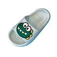 thumbnail image 3 of Povozer Toddler Slippers for Girls Summer Shoes for Toddler Girls Toddler Boys Girls Slippers Pillow Sandals Summer Bathroom Slides Beach Water Non-Slip Kids Shower Shoes for US 9,Sky Blue, 3 of 4