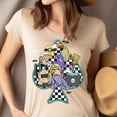 thumbnail image 4 of Cute Witchy Graphic Tee | Unisex Halloween Style Shirt, Navy, Size S, 4 of 6