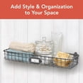 thumbnail image 2 of Spectrum Plateau/panier de Rangement Mural Vintage, Gris Industriel, 5 Onces, 2 of 6