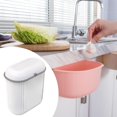 thumbnail image 4 of Elodie Hanging Small Kitchen Trash Can with Lid Kitchen Compost Bin for RV Cupboard white, 4 of 8