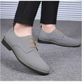 thumbnail image 7 of Men's Suede Lace Up Oxfords Classic Wing Tips Dress Shoes Casual Luxury Business Work Office Derby Shoes, 7 of 7