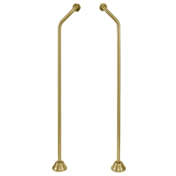 Kingston Brass CC477 Standard Mount Double Offset Bath Supply in Brushed Brass